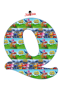 Abecedario de Super Wings. Super Wings Alphabet.