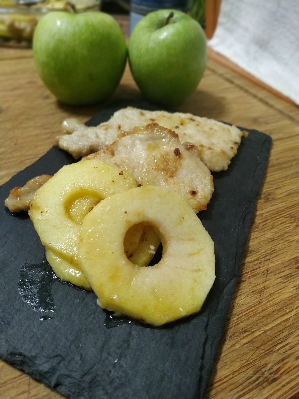 Lomo de cerdo con manzanas