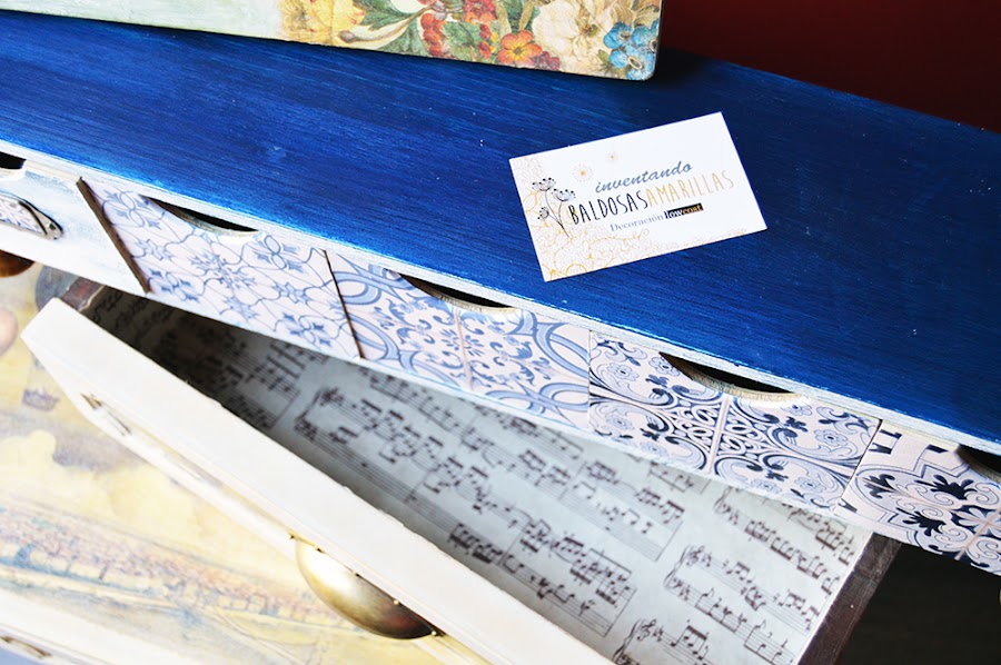 DIY decorar cajones con papel