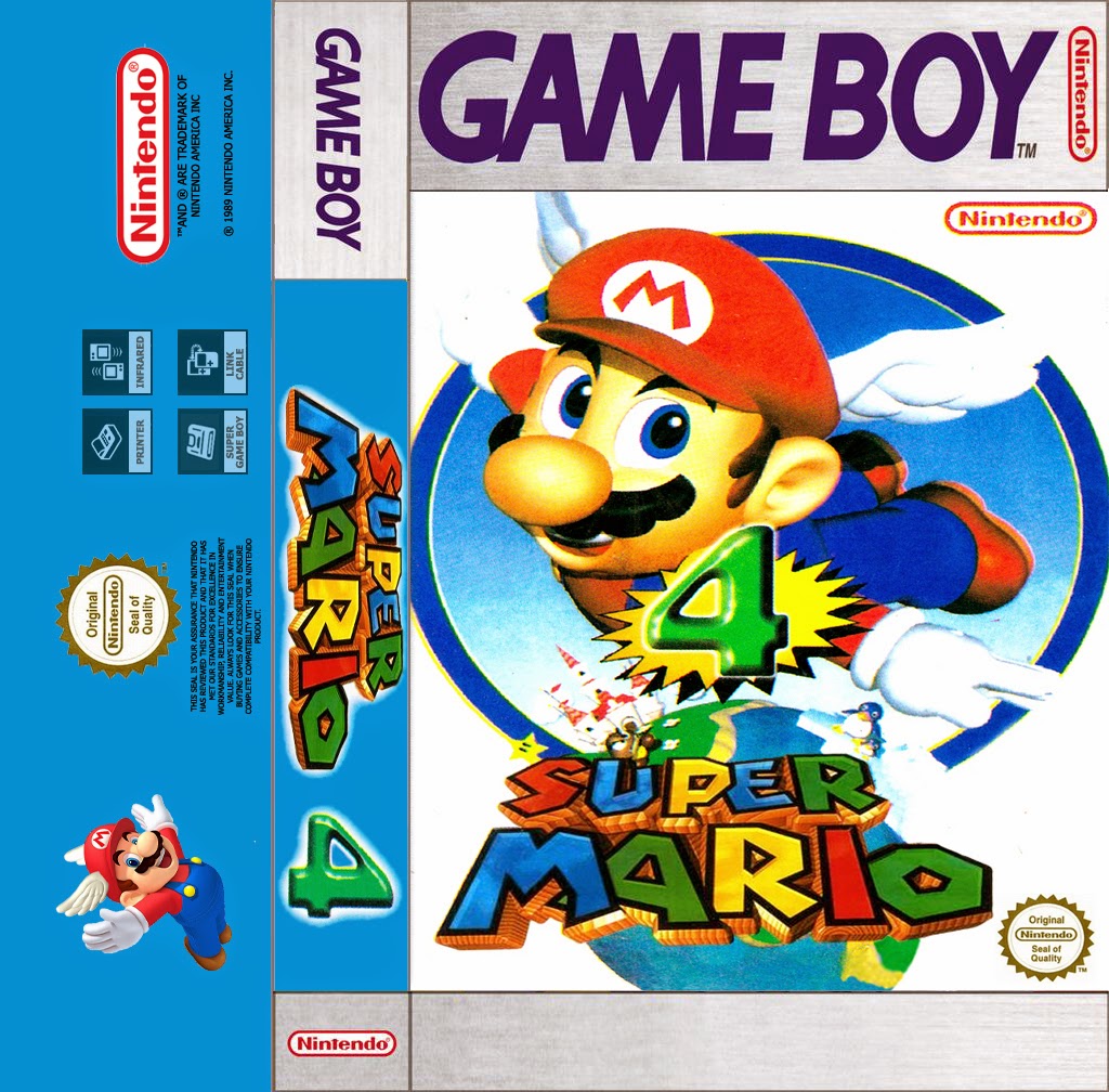 Solo una partida mas Super Mario land 4 Game boy Cassette Cover Solo una partida mas Super Mario land 4 Game boy Cassette Cover