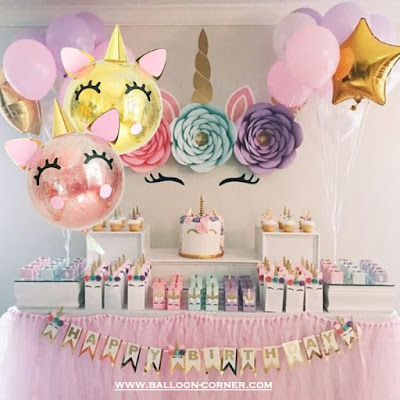 Ide Dekorasi Ulang Tahun Anak Tema UNICORN Dengan Balon Ide Dekorasi Ulang Tahun Anak Tema UNICORN Dengan Balon
