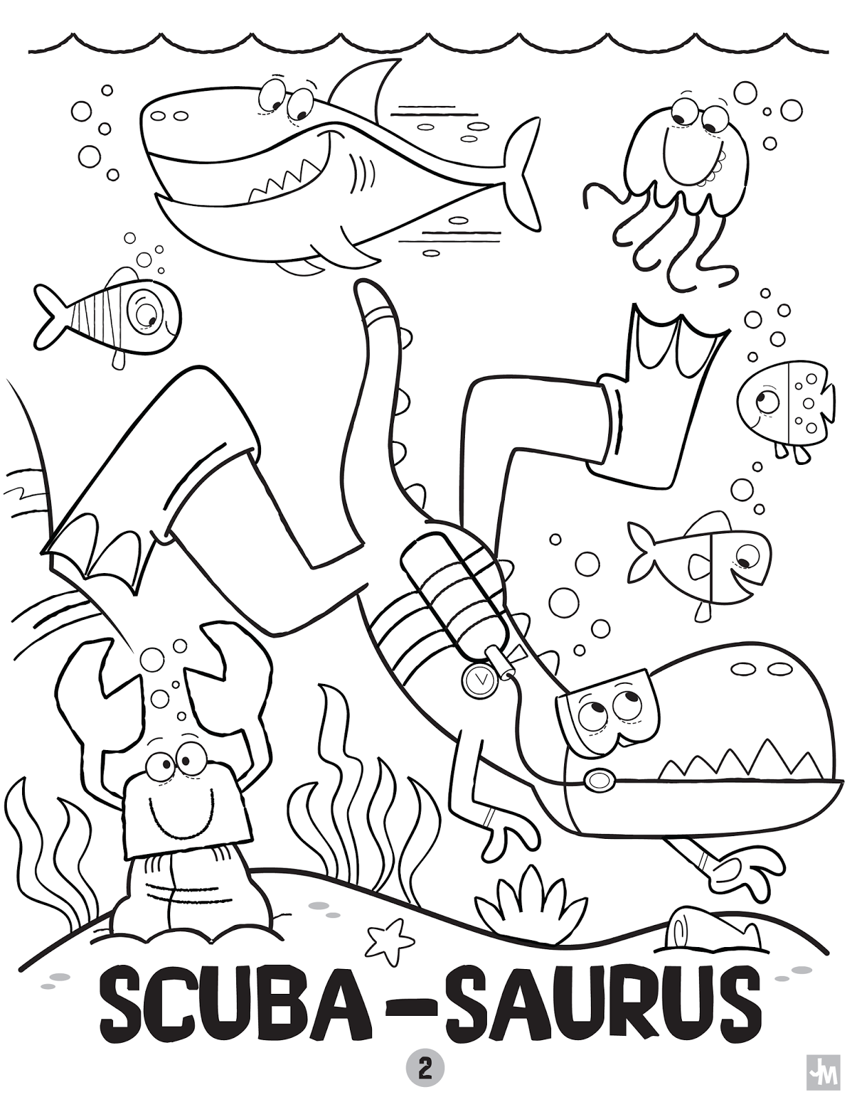 Millertoons: T-REX-A-SAURUS-COLORING BOOK PAGE(S)