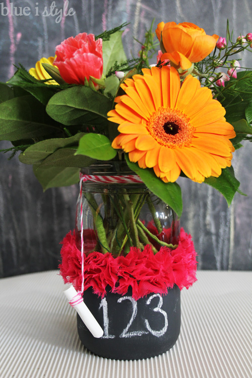{gifts with style} Teacher Appreciation Chalkboard Mason Jar Vases