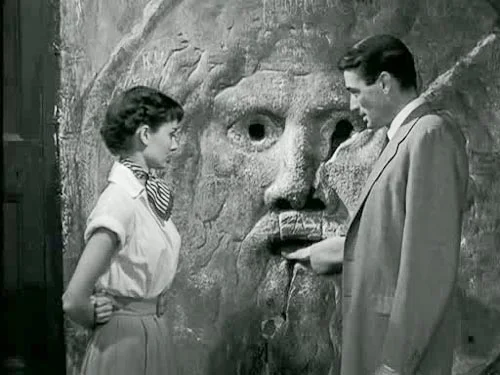 Audrey Hepburn & Gregory Peck in movie Vacanze Romane - 1953 