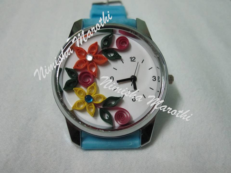 Nimisha's Creations Quilled Wrist watch