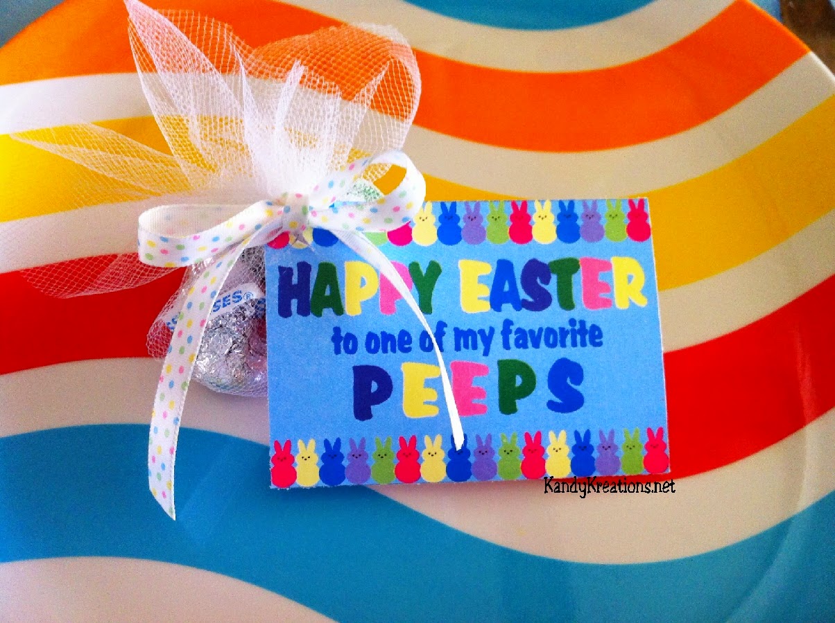 Happy Easter to one of my favorite Peeps Candy Bag Topper Printable