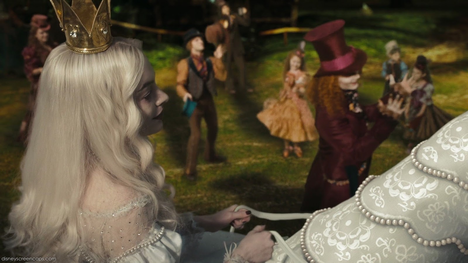 Night with her train of stars The White Queen