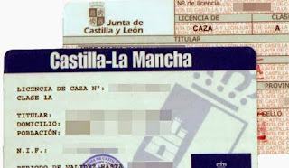 Licencias de caza de Castilla-La Mancha y Castilla y León