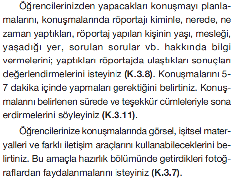 6. SINIF TÜRKÇE KONUŞMA BECERİSİ ETKİNLİK İNCELEMESİ: 2014