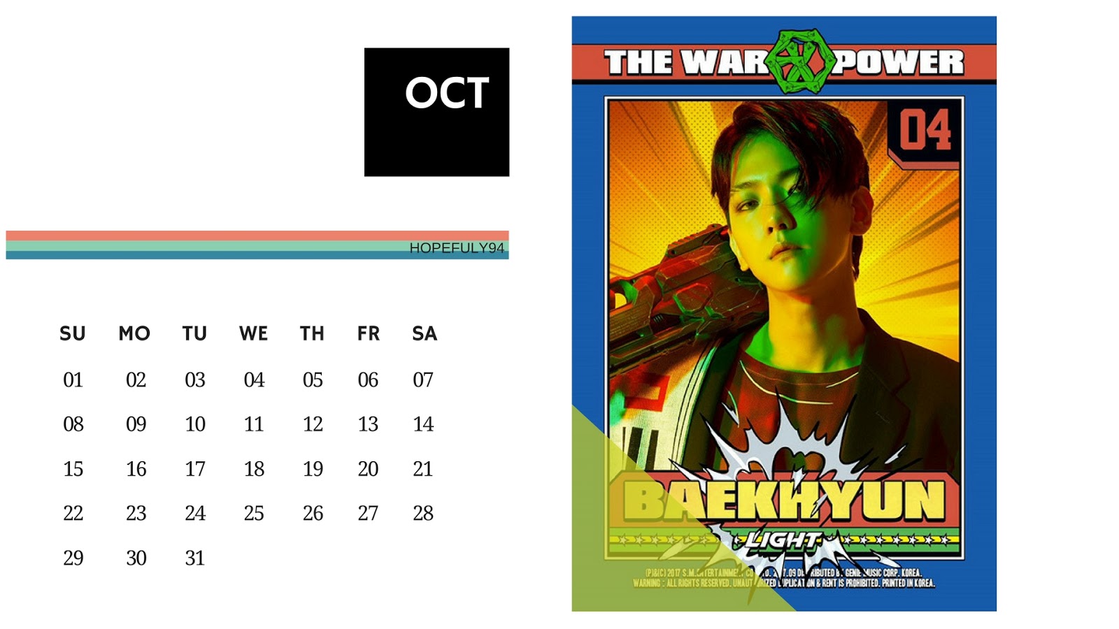 EXO: Free Download Calendar EXO 2017 Printable EXO: Free Download Calendar EXO 2017 Printable