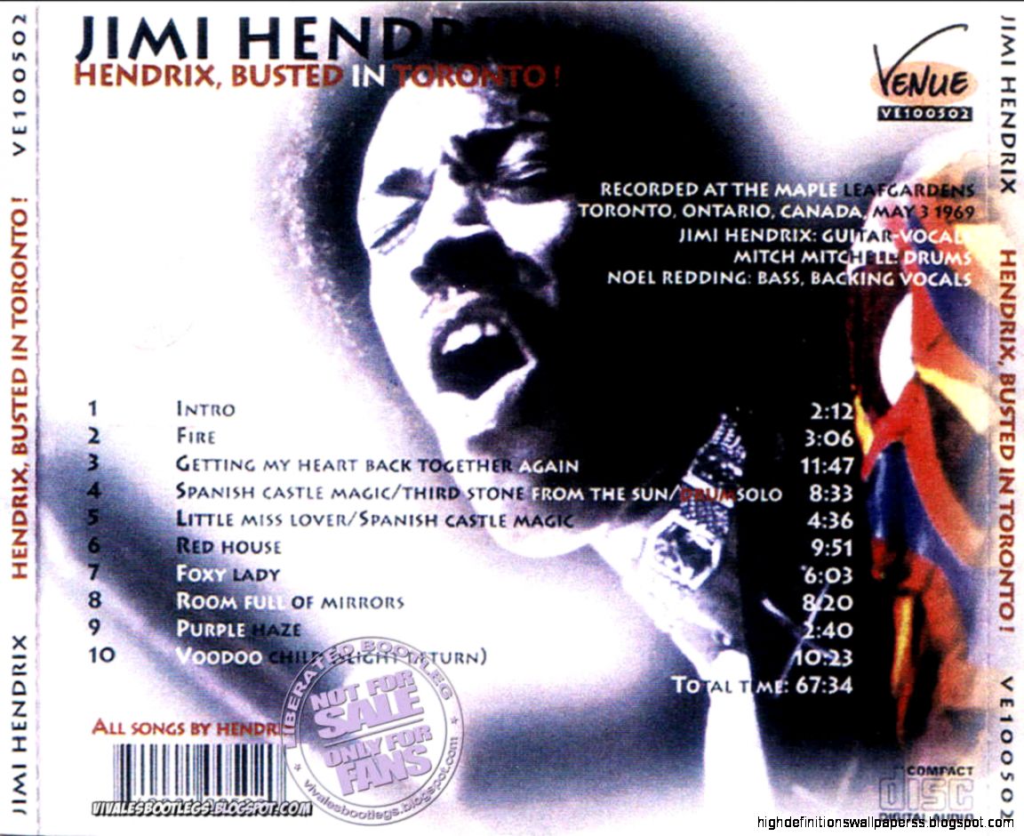 Jimi Hendrix 1969 Maple Leaf Gardens