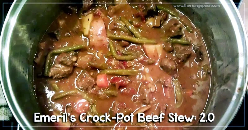 Emeril's Crock-Pot Beef Stew 2.0 | www.therisingspoon.com