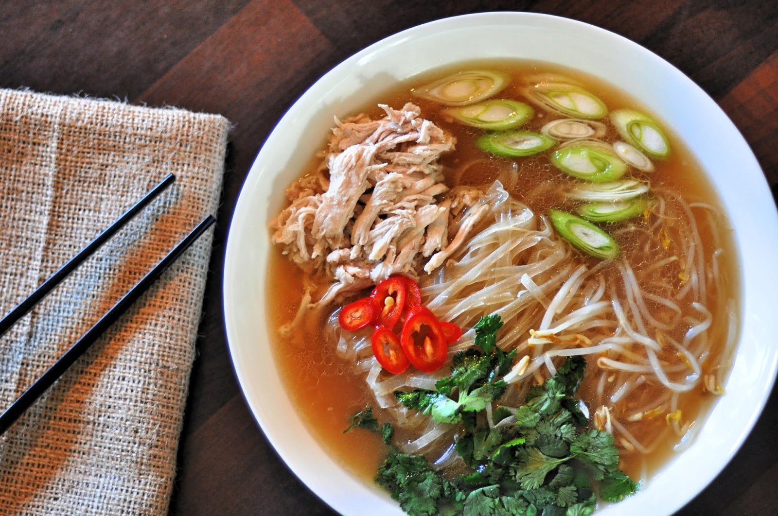 Gizzi's Chicken Pho with Rice Noodles Sophie Loves Food