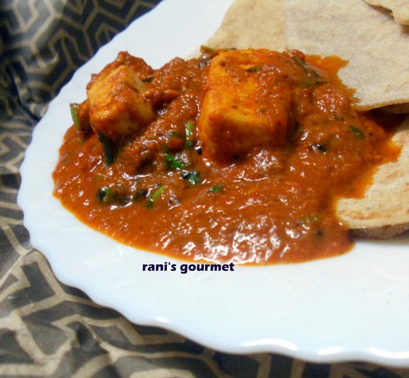RANI'S GOURMET RESTAURANT STYLE PANEER BUTTER MASALA (WITHOUT CREAM OR