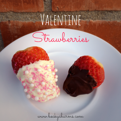 Pretty Valentine Strawberries :: BeckyCharms.com