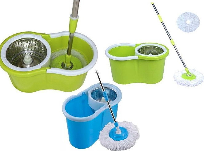 360 Spin Mops Floor Cleaning Micro-Fibre Spinner Mop and Bucket for Homes and Offices