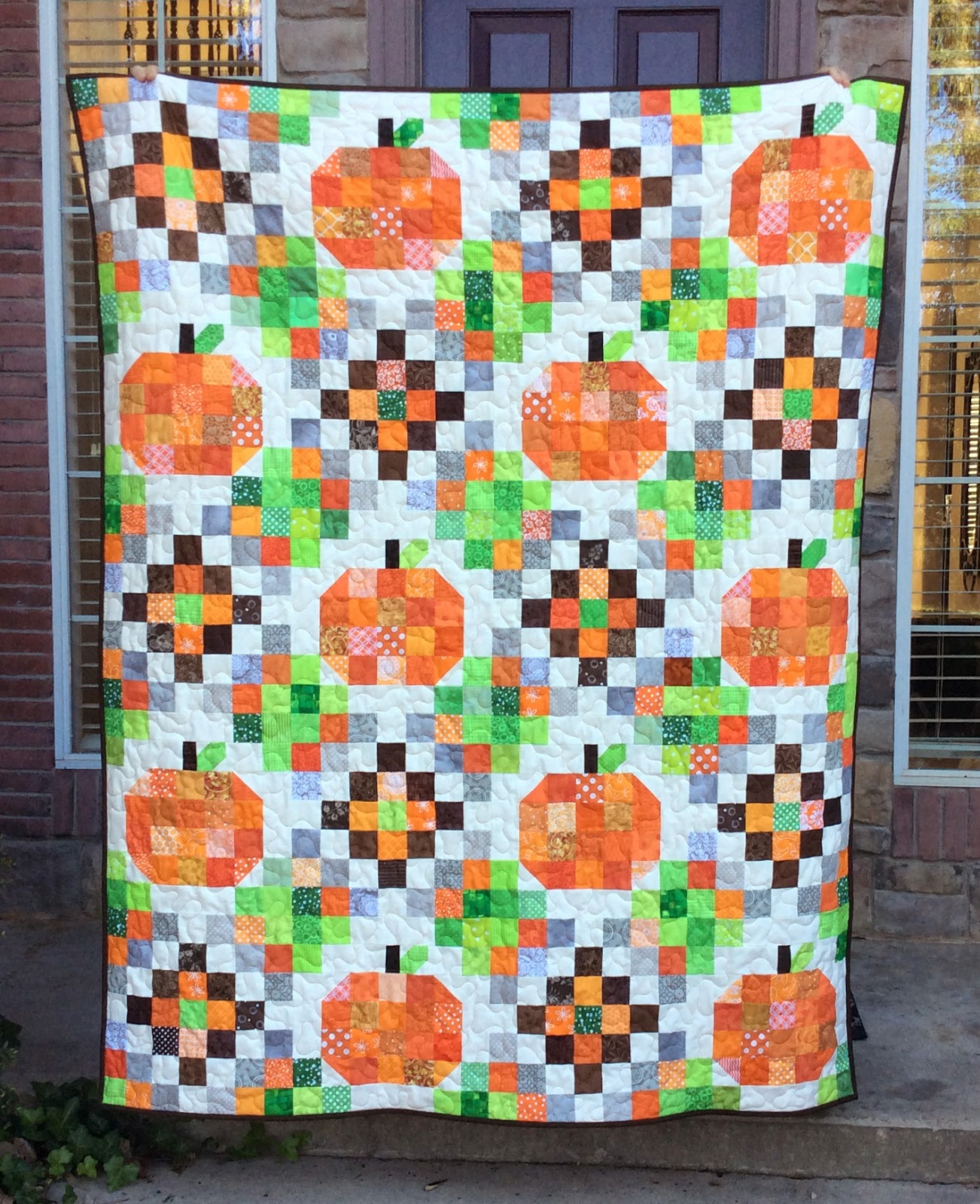The Fleming's Nine Pumpkin Quilt