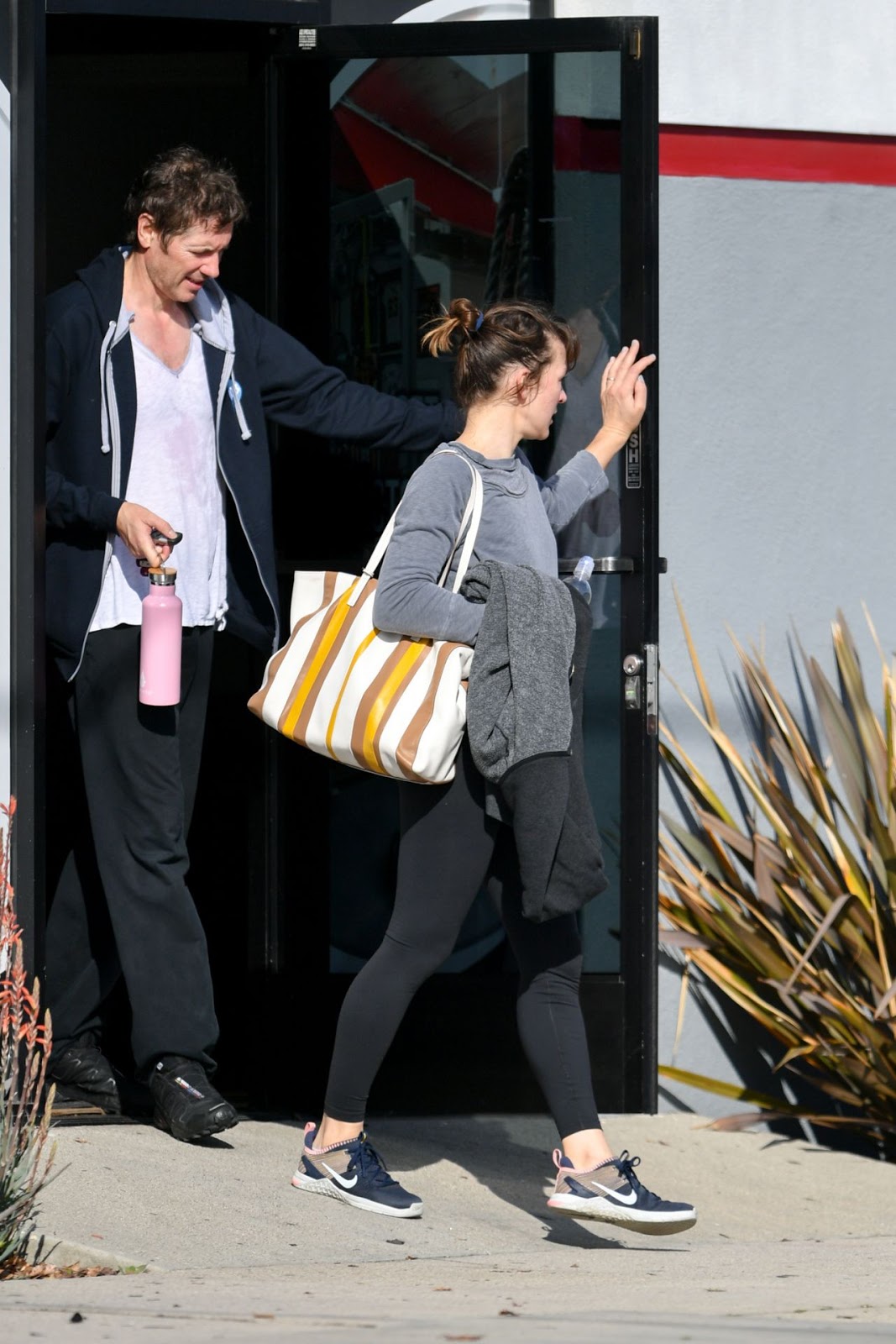 Milla Jovovich Clicked While Leaving a Gym in LA