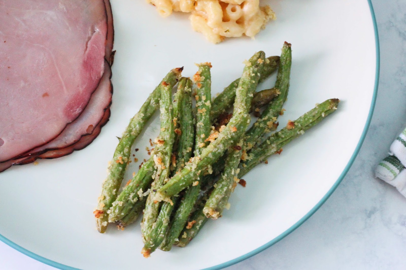 borrowed heaven Roasted Parmesan Green Beans