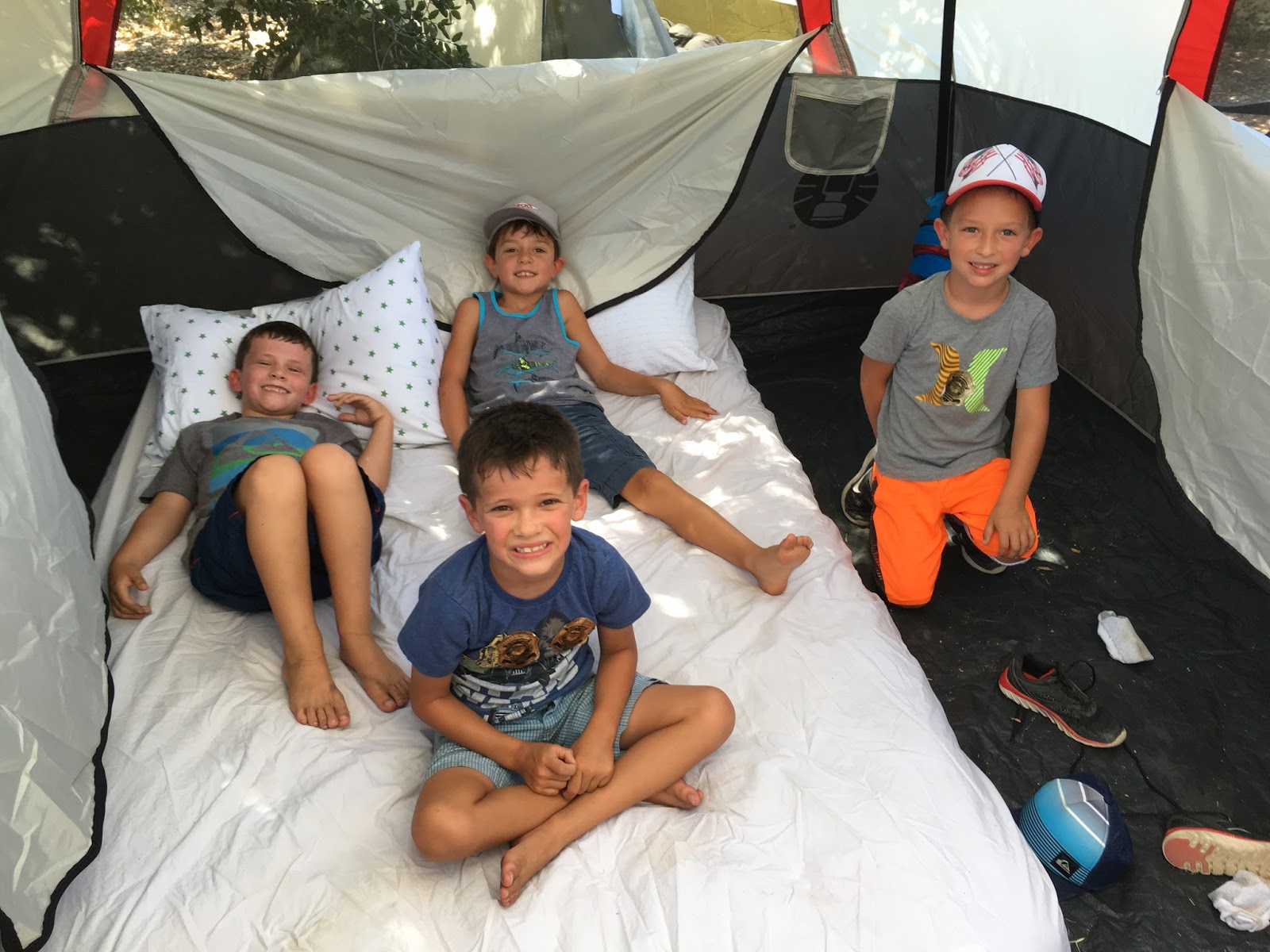 Camping boys