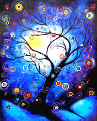 painting tree christmas night things van paintings water sister starry paint easy canvas moon trees painted gogh pretty makethebestofthings project