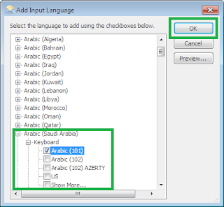 Install Font Arab dan Setting Bahasa Arab di Windows 7