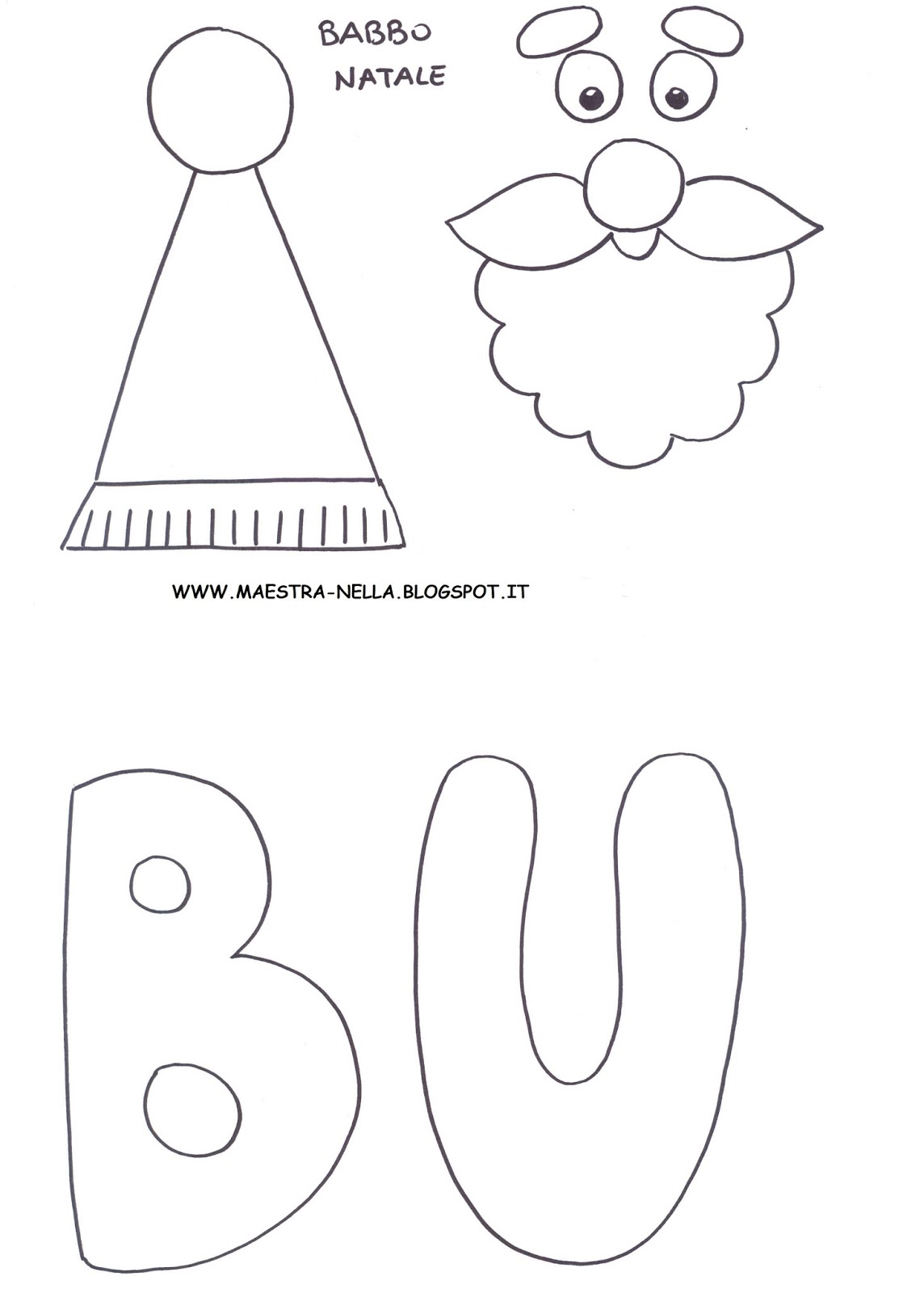 maestra Nella: scritta BUON NATALE