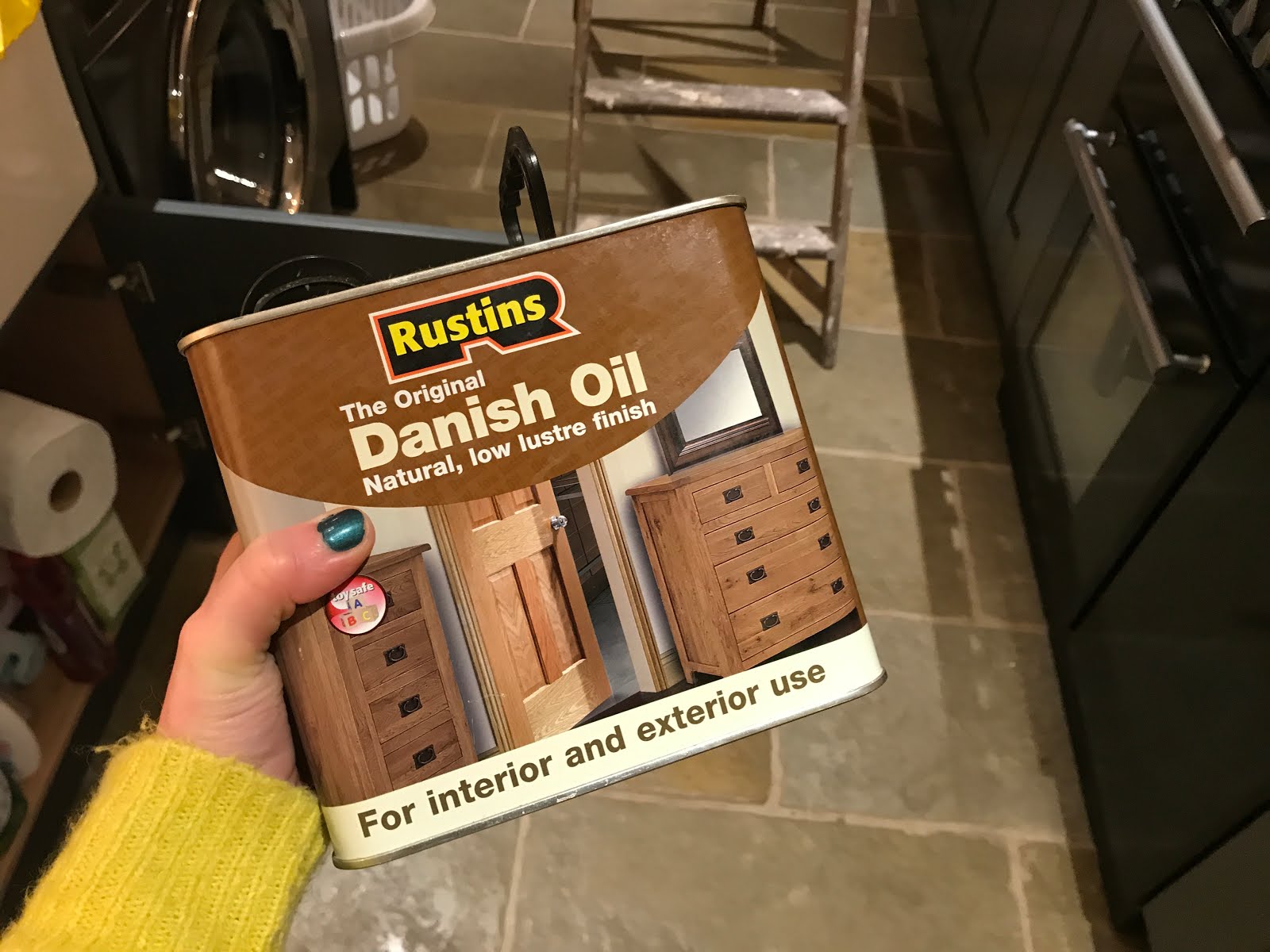 Rustins Danish Oil on Worktops