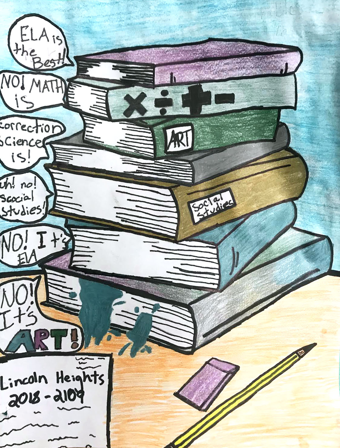 Creative writing cover lesson picture