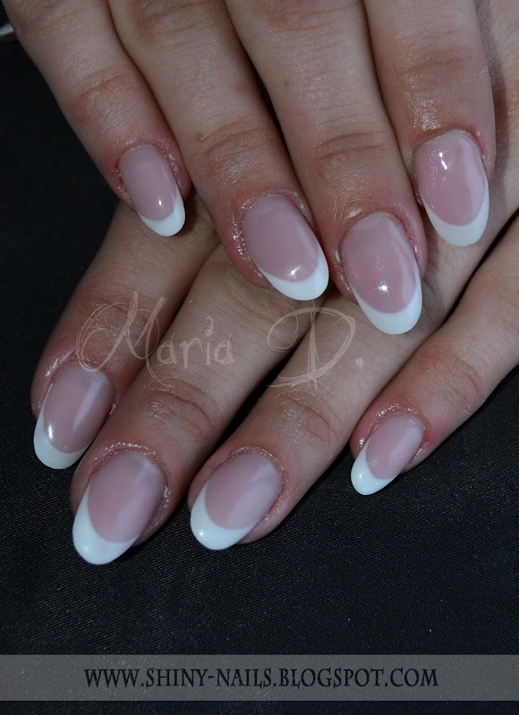 ShinyNails by Maria D. Oval White French