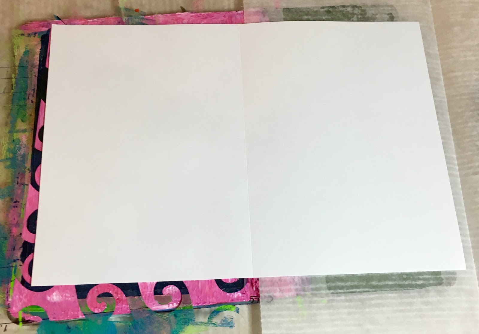 Florence Turnour's Blog Keeping cards clean while Gelli printing