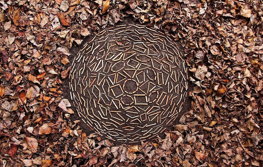 Artist Turns Natural Objects Into Mesmerizing Mandalas And Leaves Them For People To Discover Artist Turns Natural Objects Into Mesmerizing Mandalas And Leaves Them For People To Discover