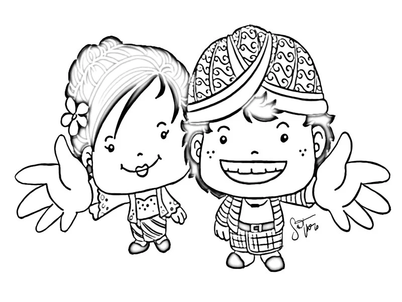 Gambar Mewarnai Baju Kemeja Pria Dan