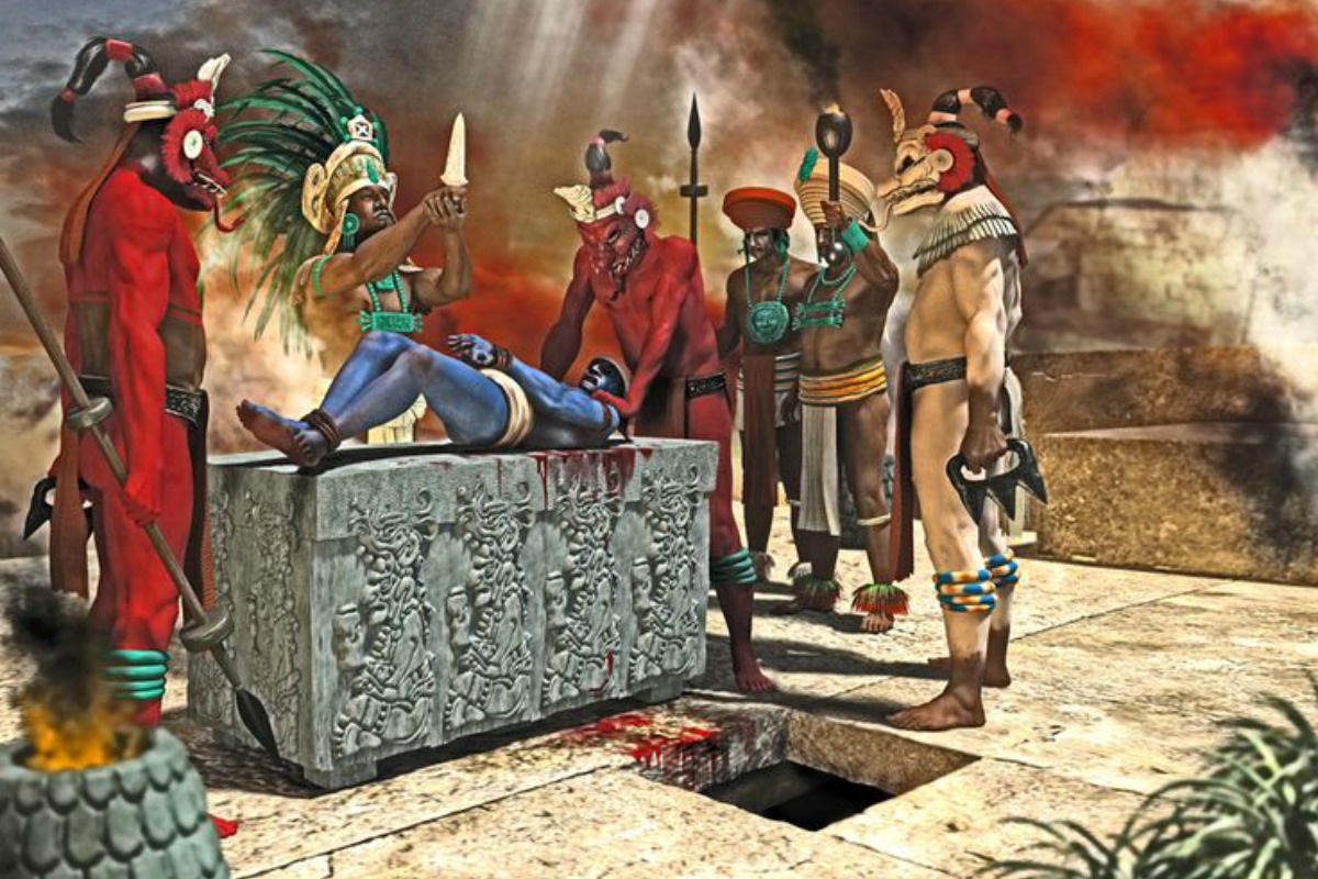Los mayas realizaban sacrificios humanos y practicaban la idolatría Sacrificios-humanos