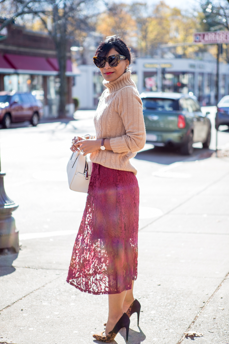 work style, office style, petite fashion, fall fashion, 9to5, office outfit, business casual, feminine work style, dressy, lace skirt, midi skirt, jcrew, h&m, petite style, petite style studio, affordable style, easy style, fashion over 40