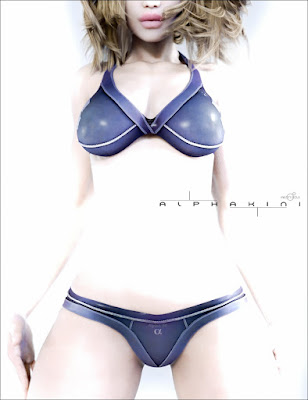3d Models Art Zone - AlphaKini Bundle - AlphaKini Genesis 2 Nainen (s), AlphaKini Future, Contemporary ja Fantasy