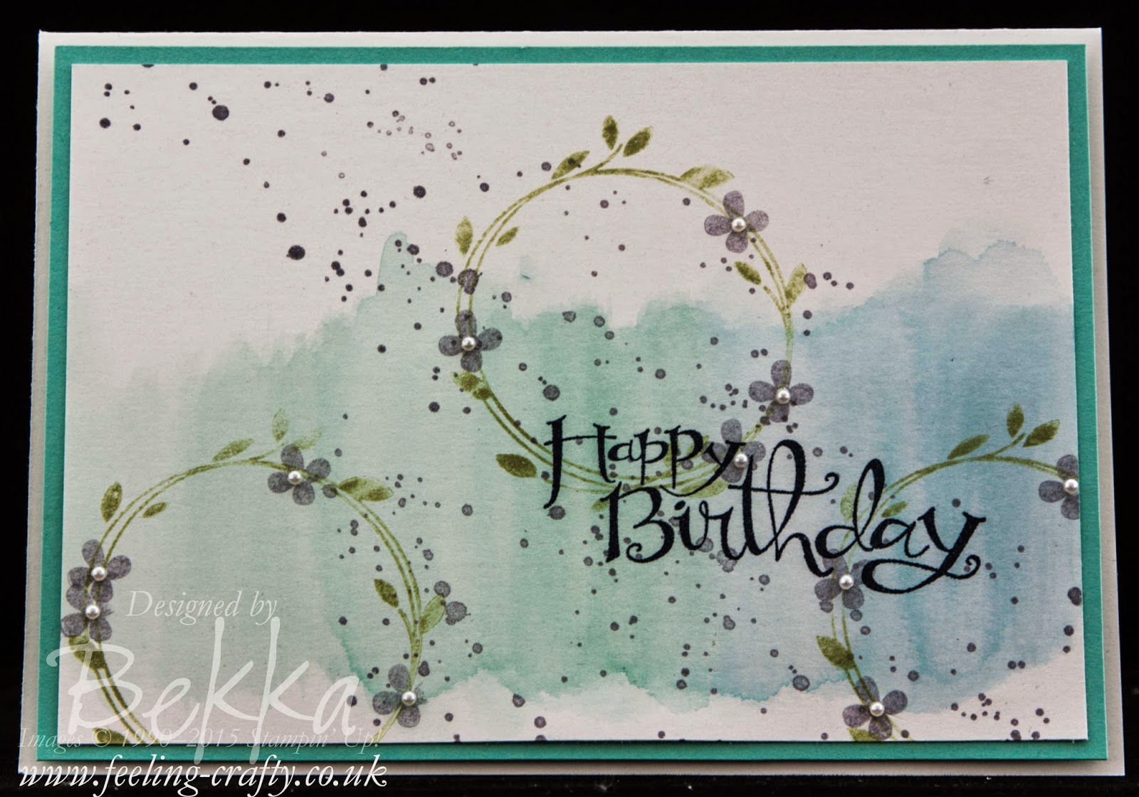 Pretty Your Perfect Day Birthday Card - check out this blog or lots of great ideas