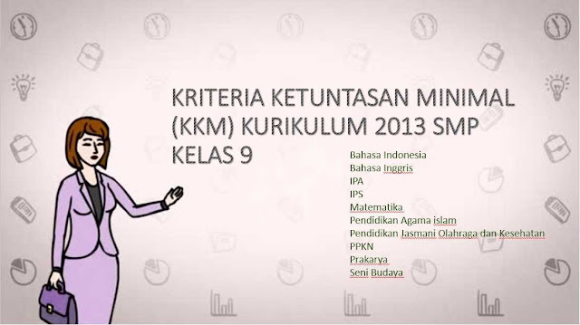 KKM Kelas 9 SMP Kurikulum 2013 Download KKM K13 SMP Setiap bidang studi untuk Semester 1 dan 2