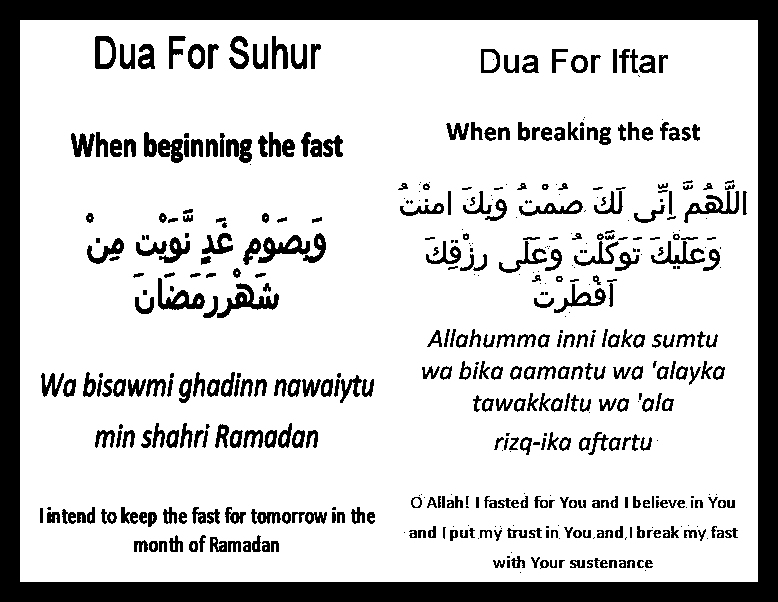 ramadan dua arabic text