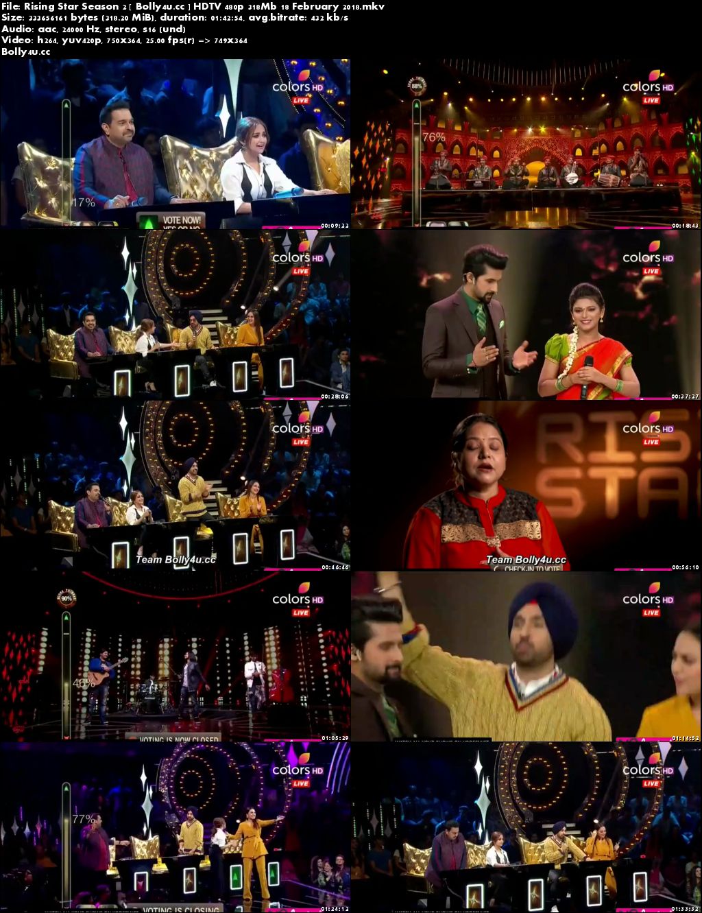Rising Star Season 2 HDTV 480p 300Mb 18 February 2018 Download Rising Star Season 2 HDTV 480p 300Mb 18 February 2018 Download
