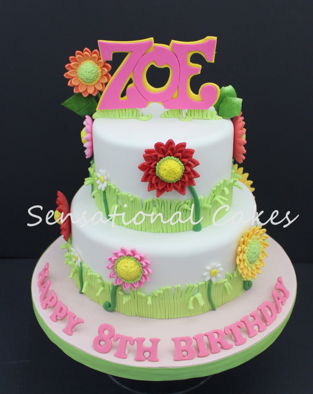 The Sensational Cakes PINK LIME GREEN GARDEN CAKE SINGAPORE