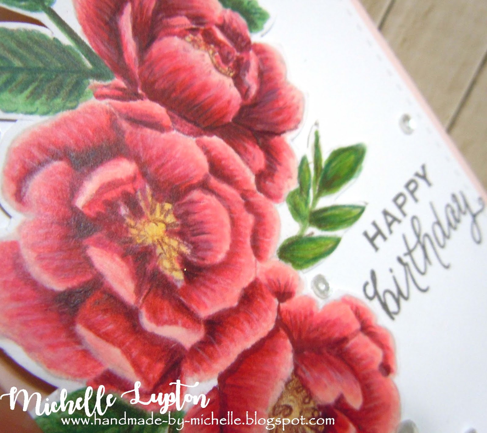 Handmade by Michelle: Happy birthday, Jacqui