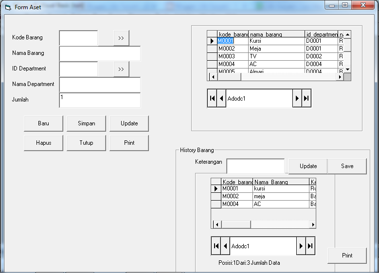 Lilis Suryani: Cara Membuat Form Aset Pada Visual Basic 6.0