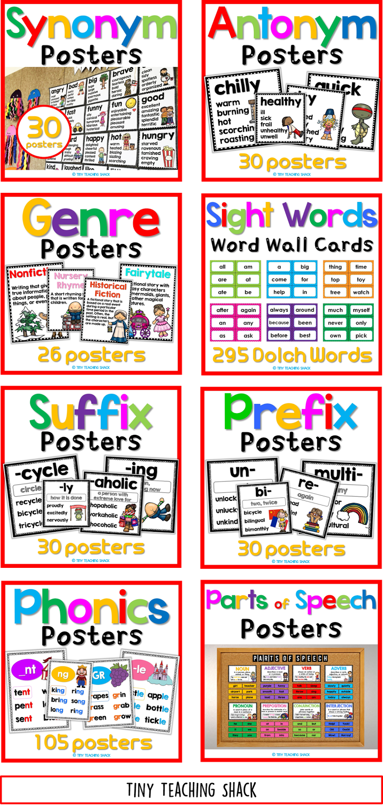 Tiny Teaching Shack Classroom Posters