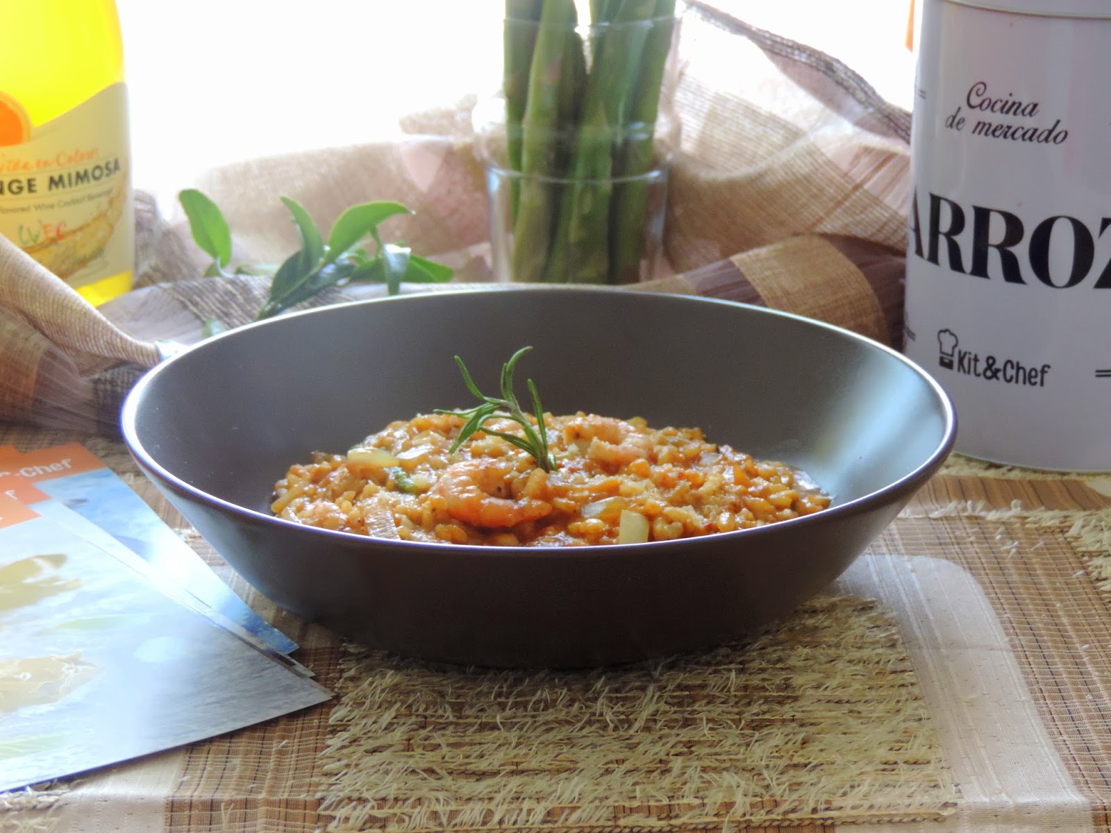 Risotto de Gambas y Espárragos Trigueros Cocinando con las Chachas