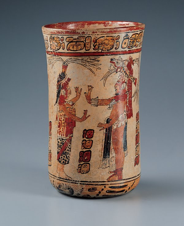 ¿Qué se dicen los mayas de esta vasija?