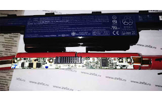 на фото изображена разобранная батарея для ноутбука Acer aspire 5750G