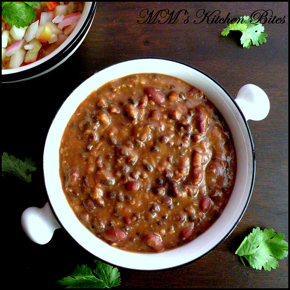 MM's Kitchen Bites Dal Makhani/Slow Cooked black lentils and Kidney beans…the low to high