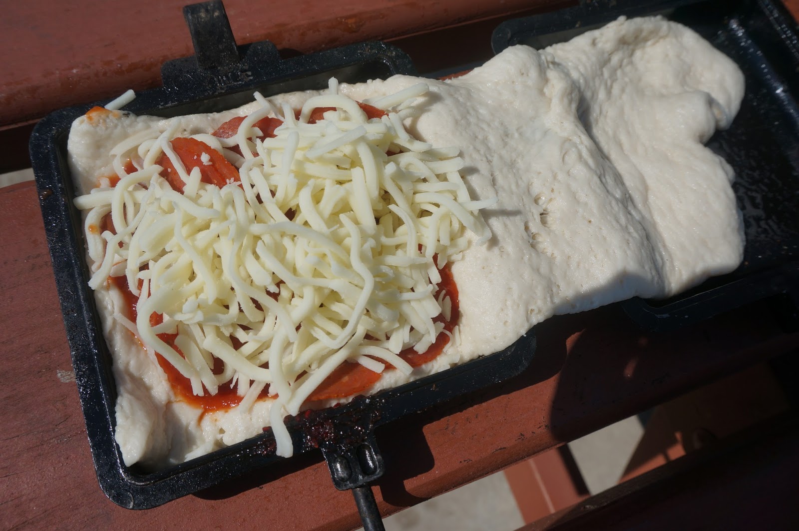 Connor's Cooking Pie Iron Calzones