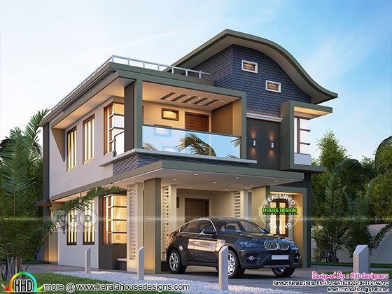₹40 lakhs cost estimated contemporary modern house in Kerala